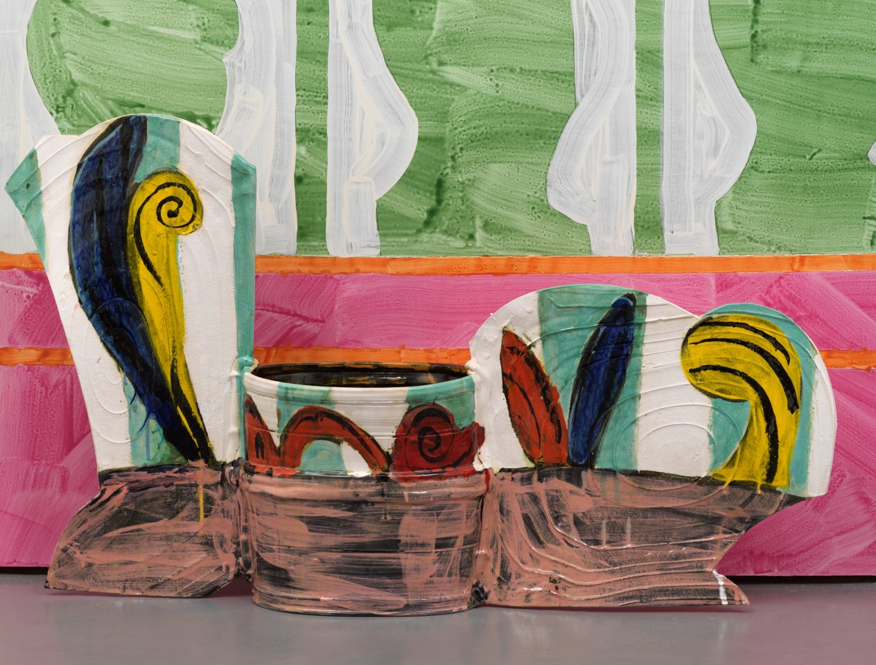 Betty Woodman, Red Room with Lattice, 2010