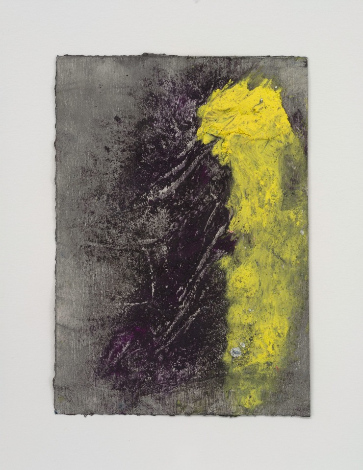 Clifford Owens, Pocket Paper (Yellow and purple), 2023