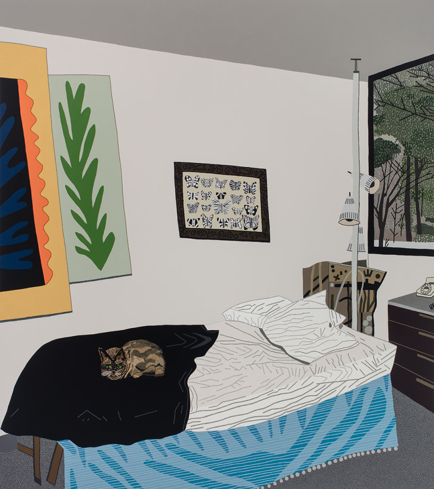 Jonas Wood Helen&#039;s Room, 2017