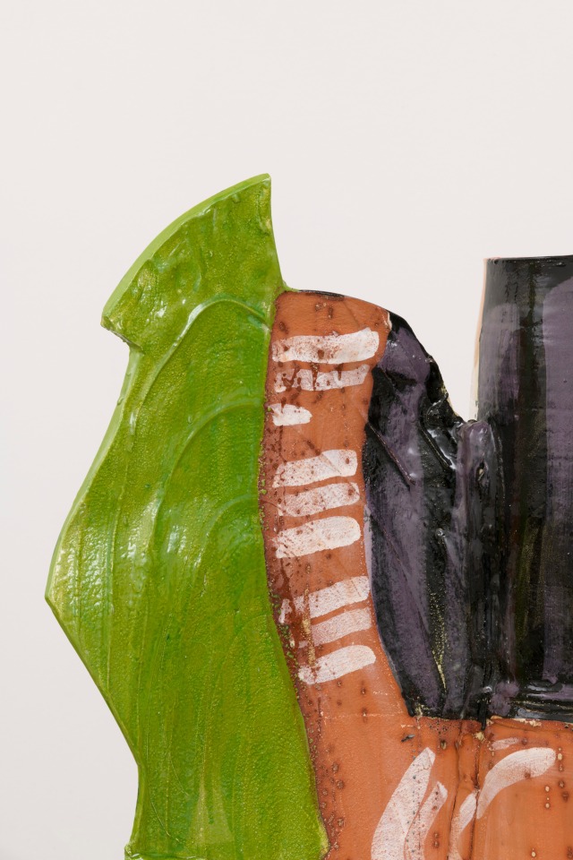 Betty Woodman Aztec Vase and Carpet: Mariana, 2015