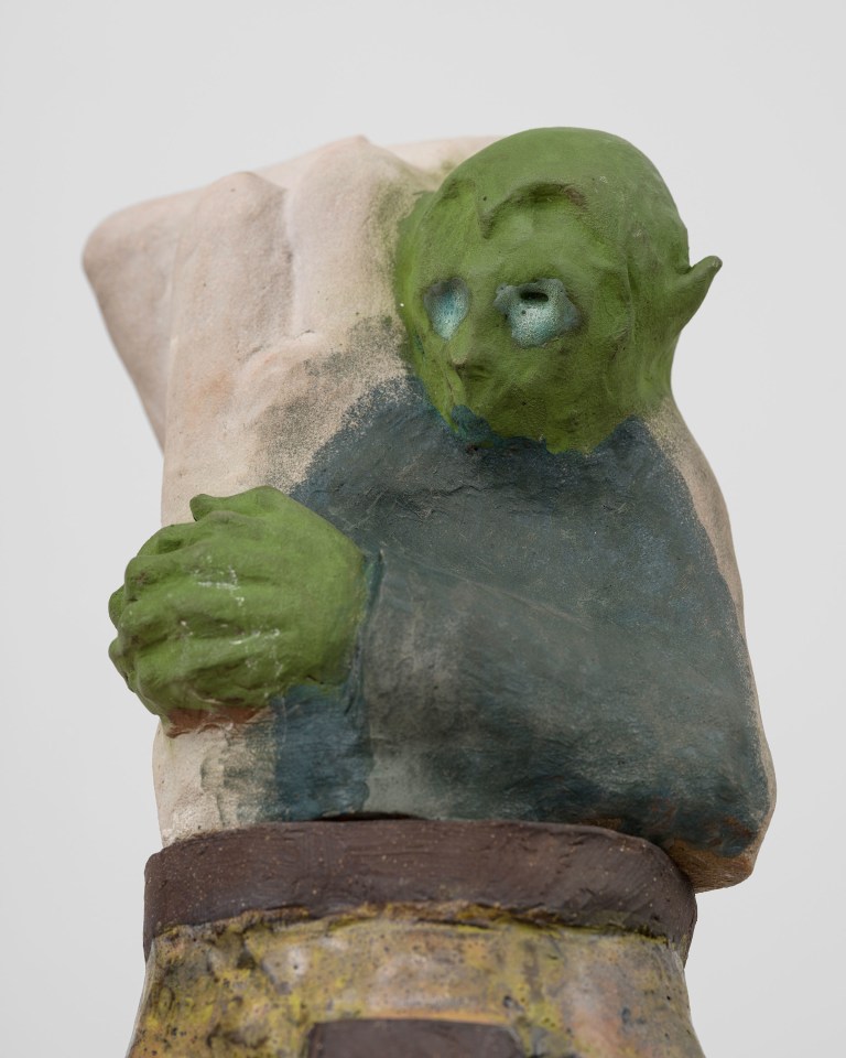 Jared Buckhiester, Man in blue boots carrying man in green boots, 2023