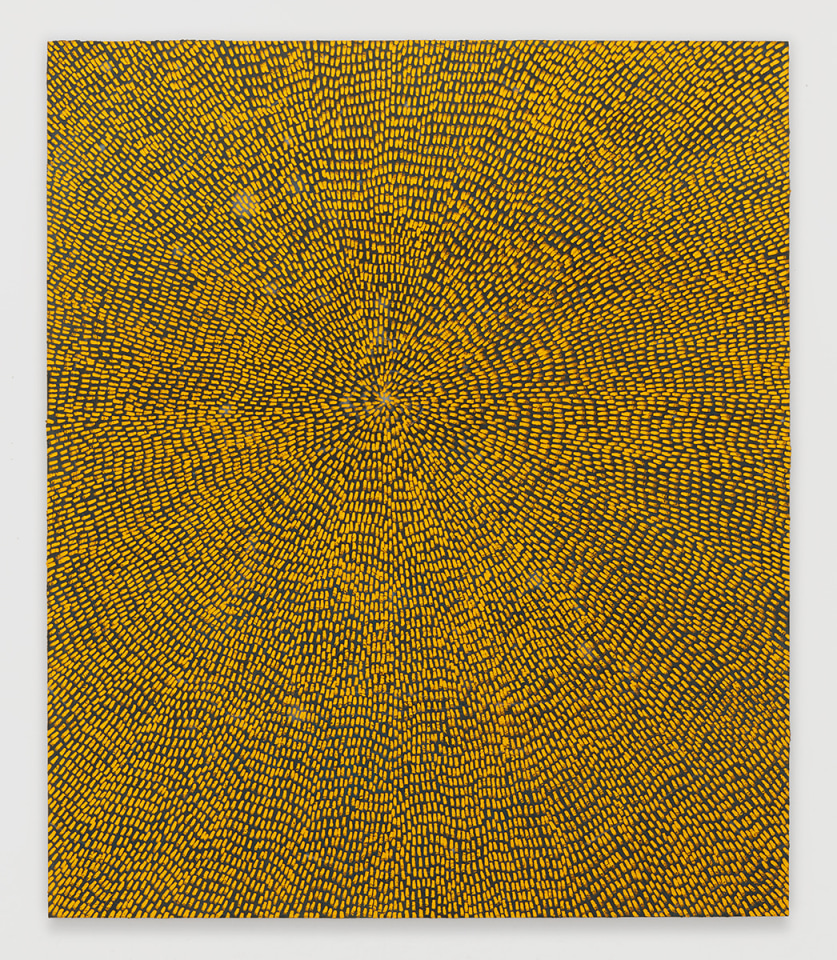 Jennifer Guidi Sun In Gemini (Universe Mandala SF #2G, Yellow, Black Sand), 2017