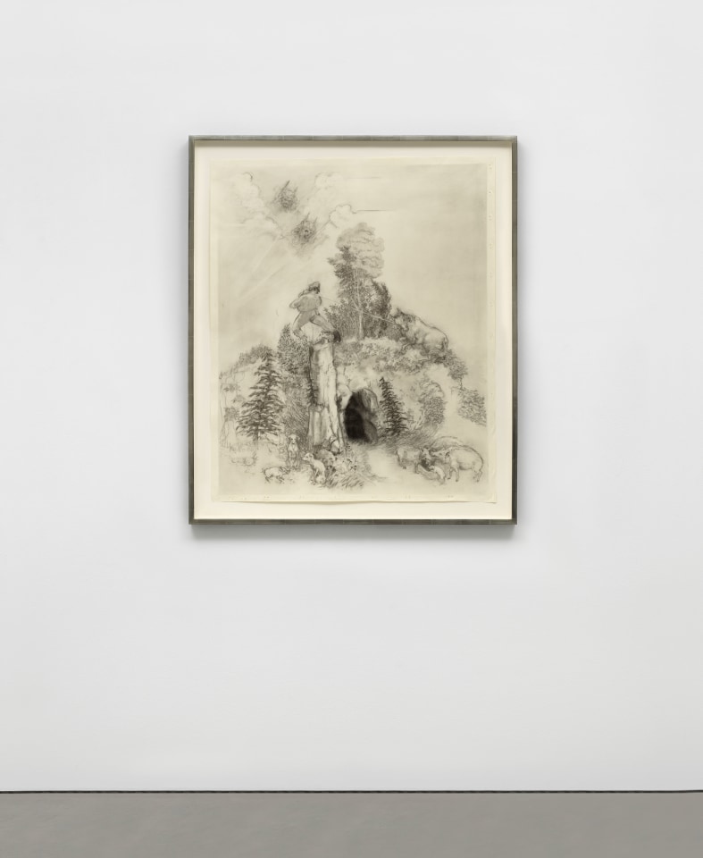 Jared Buckhiester, Lazarus (or) I see him now from the kitchen window struggling with the Mermaid Rose, 2023