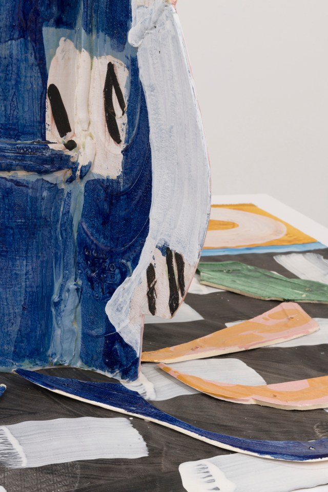 Betty Woodman Aztec Vase and Carpet: Mariana, 2015