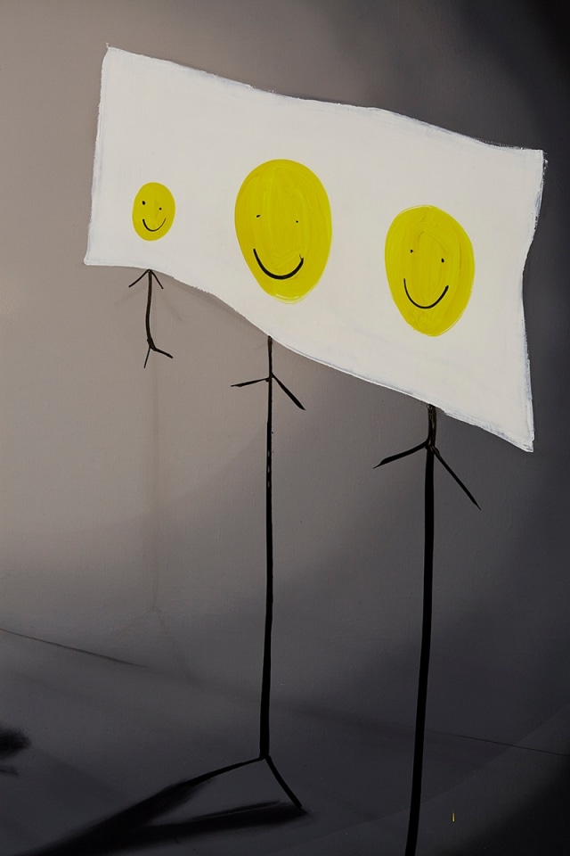 Tala Madani Smiley has no nose, 2015