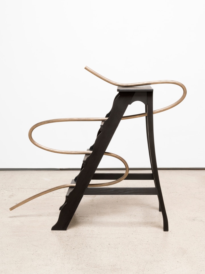 Ricky Swallow Step Ladder with Cane (cursive), 2020