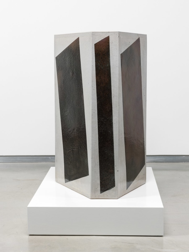 John Mason Irregular Hex, Grey with Dark Parallelograms, 1986