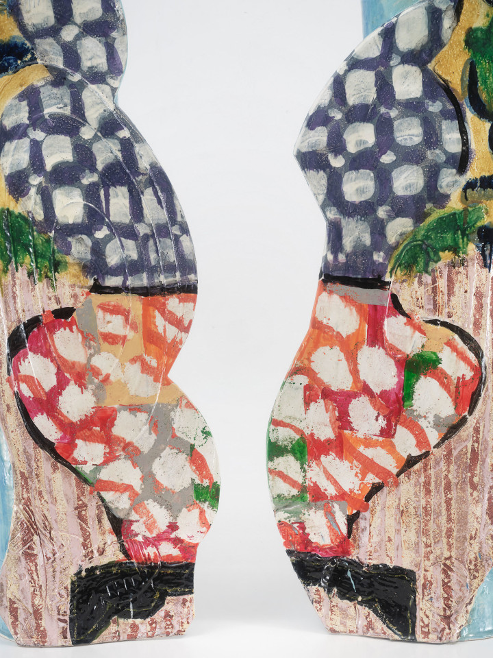 Betty Woodman, Divided Vases: Stacked Vases, 2006