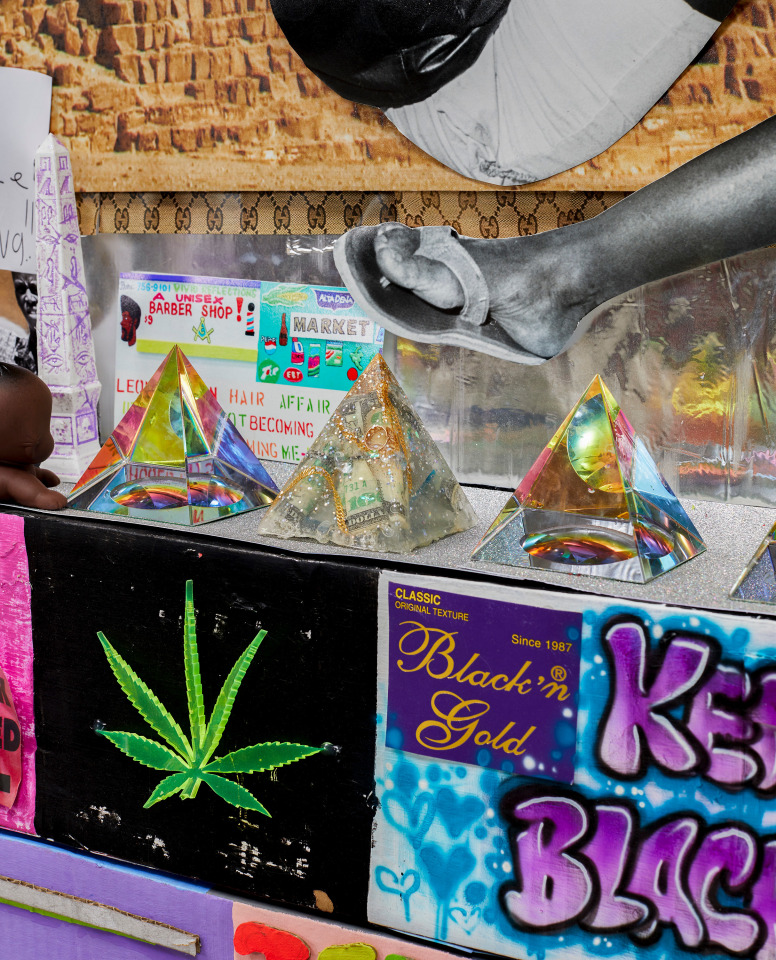 Lauren Halsey, thou shall not fold, 2022