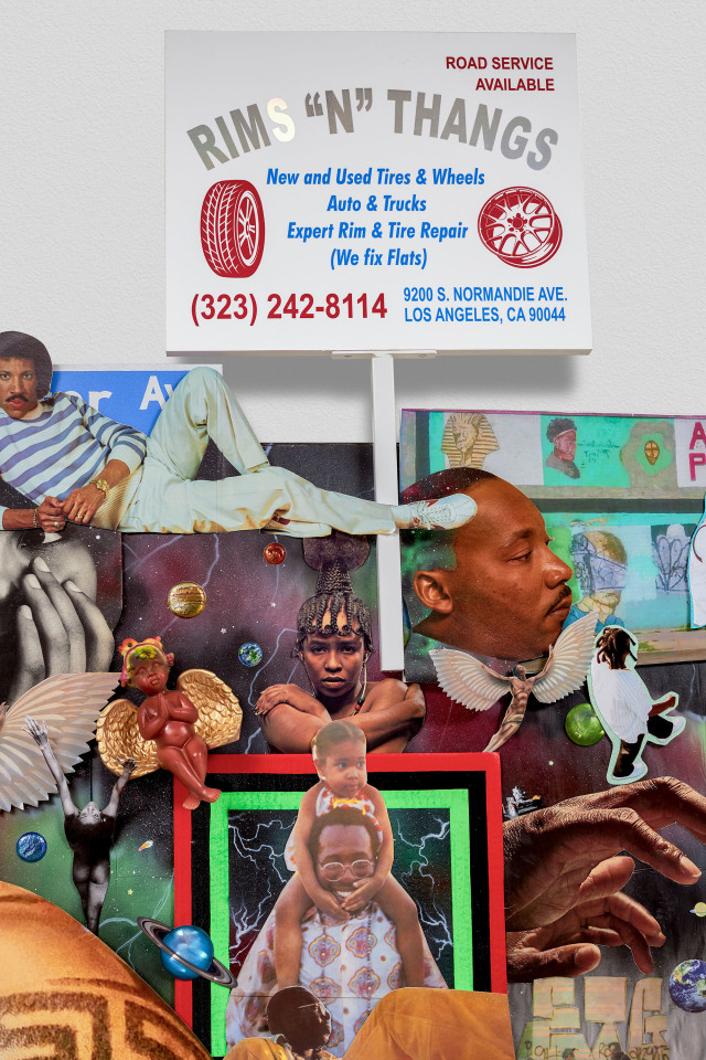 Lauren Halsey, portal hoppin hood poppin, 2023