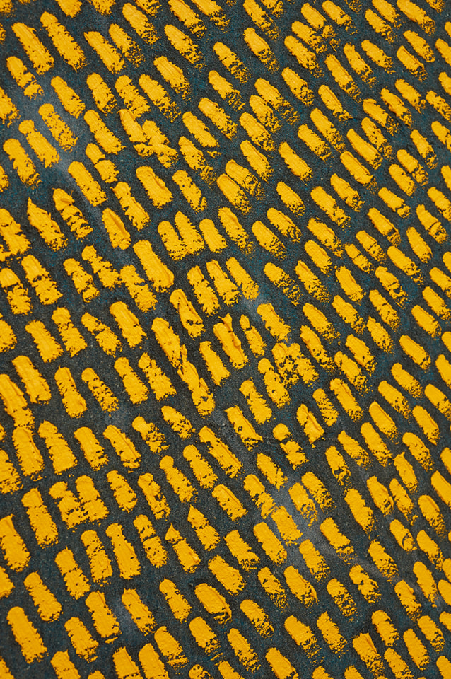 Jennifer Guidi Sun In Gemini (Universe Mandala SF #2G, Yellow, Black Sand),&nbsp;2017