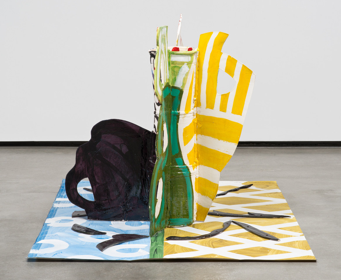 Betty Woodman Aztec Vase and Carpet # 6 Easter, 2014