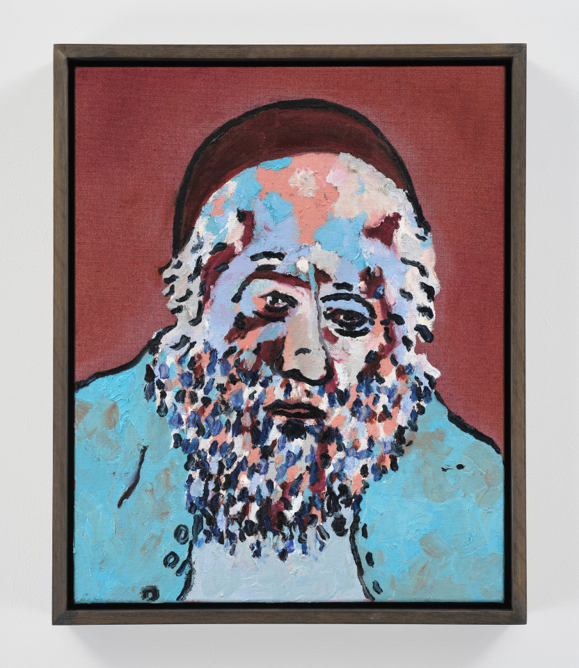 Joel Mesler, Rabbi with blue jacket, 2023