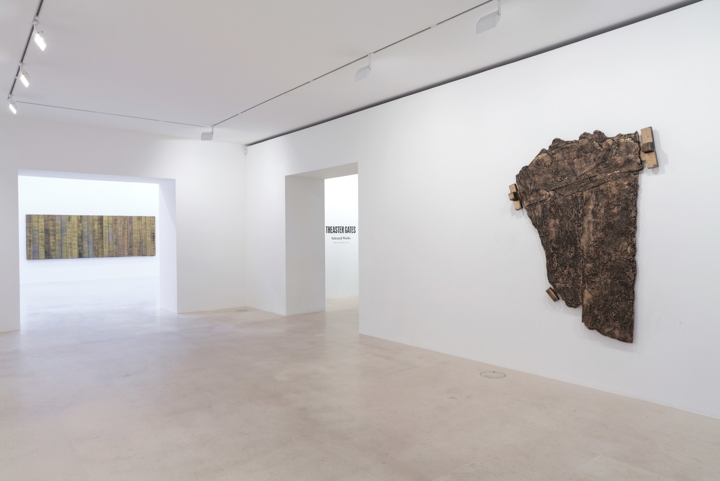 Installation view of Theaster Gates: Selected Works, Gagosian Paris, 2019.&nbsp;Photo: Zarko Vijatovic. Courtesy Gagosian.