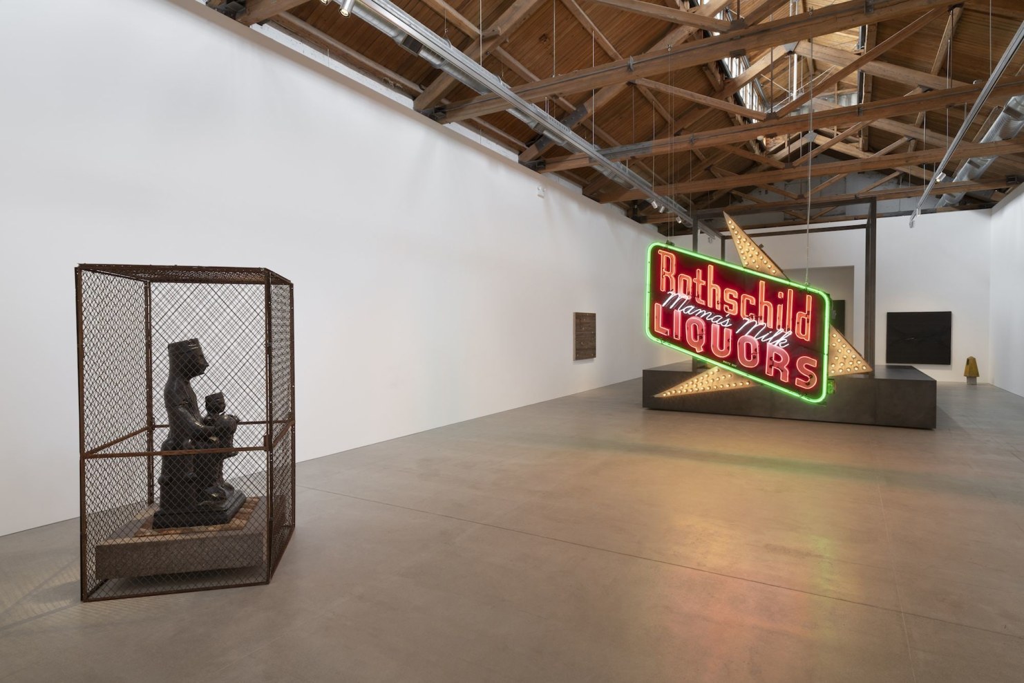 Installation view of&nbsp;Theaster Gates: Every Square Needs a Circle,&nbsp;2019, Gray Warehouse, Chicago.