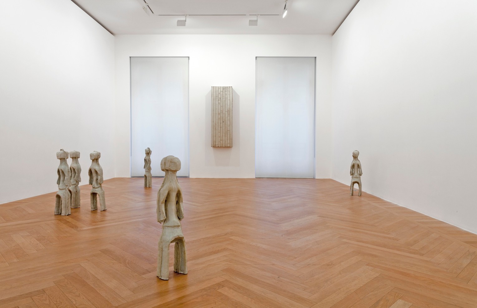 Installation view of&nbsp;Theaster Gates: Selected Works, Gagosian Paris, 2019.&nbsp;Photo:&nbsp;Zarko Vijatovic. Courtesy&nbsp;Gagosian.