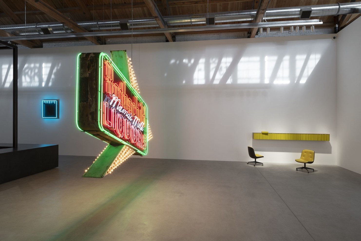 Installation view of&nbsp;Theaster Gates: Every Square Needs a Circle,&nbsp;2019, Gray Warehouse, Chicago.