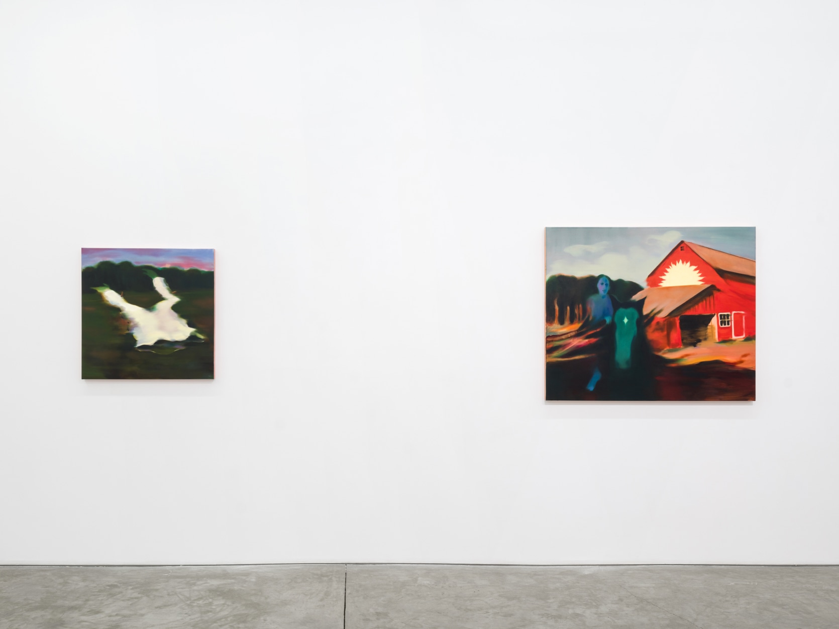 Installation view of Cathleen Clarke's "Morning Star