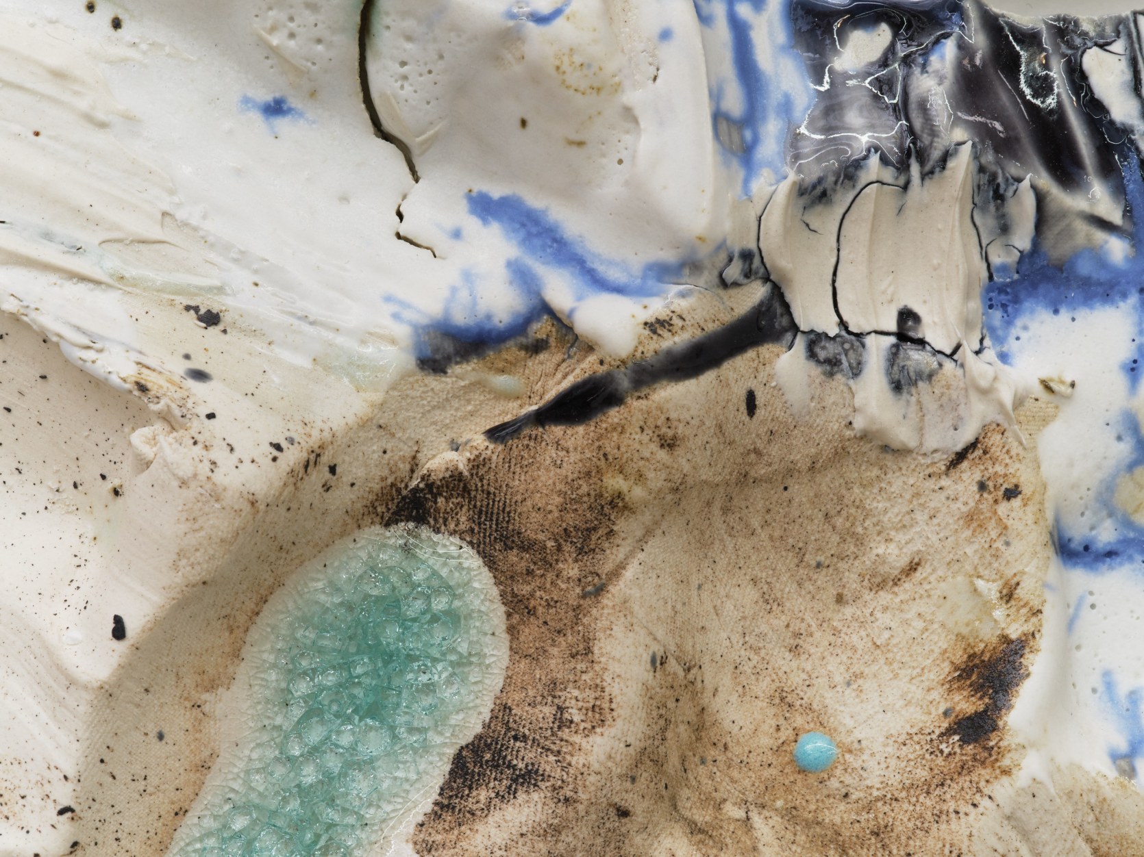 Detail of a ceramic work by Brie Ruais