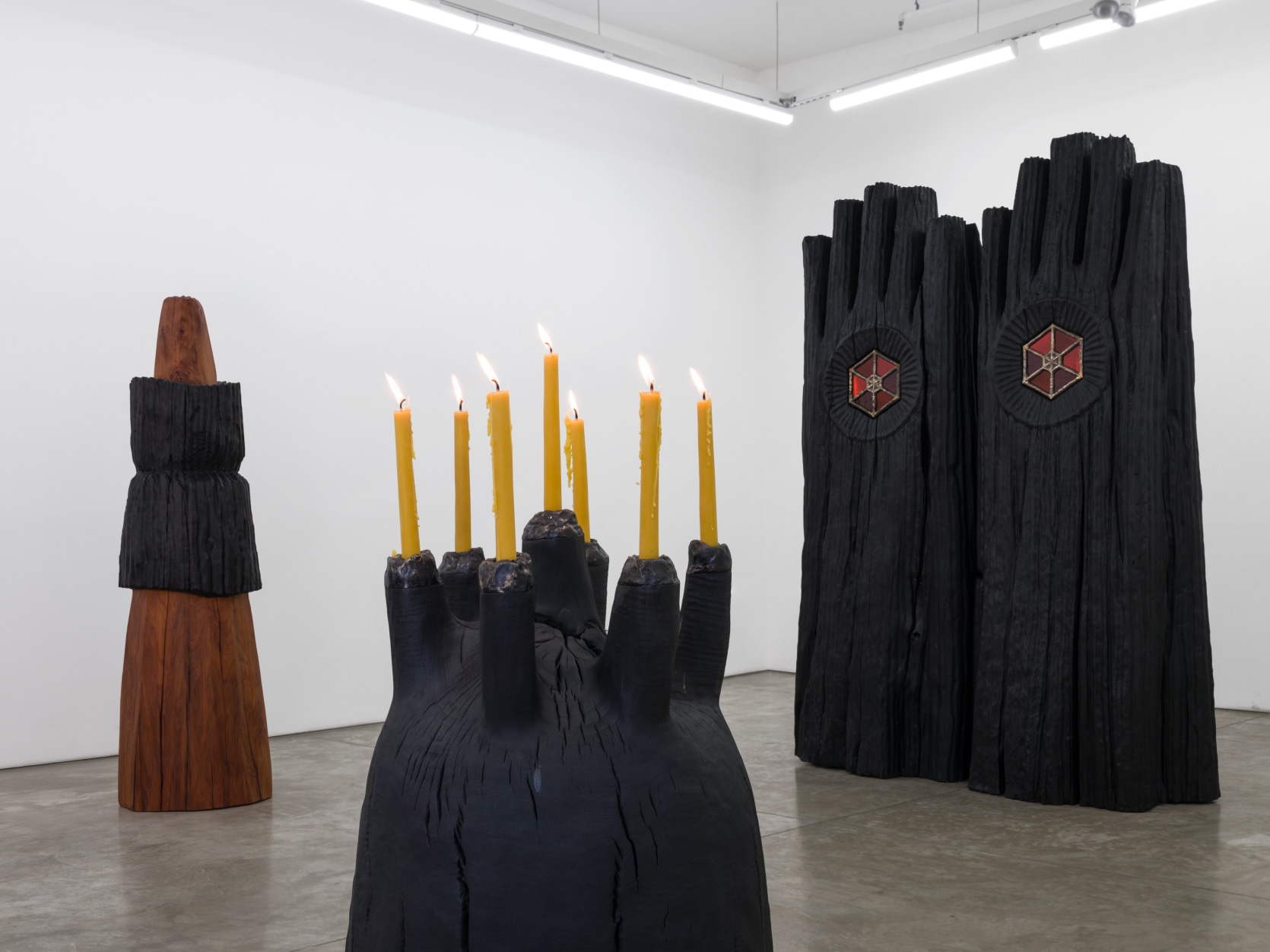 Installation view of "Relic, Reliquary, Requiem"