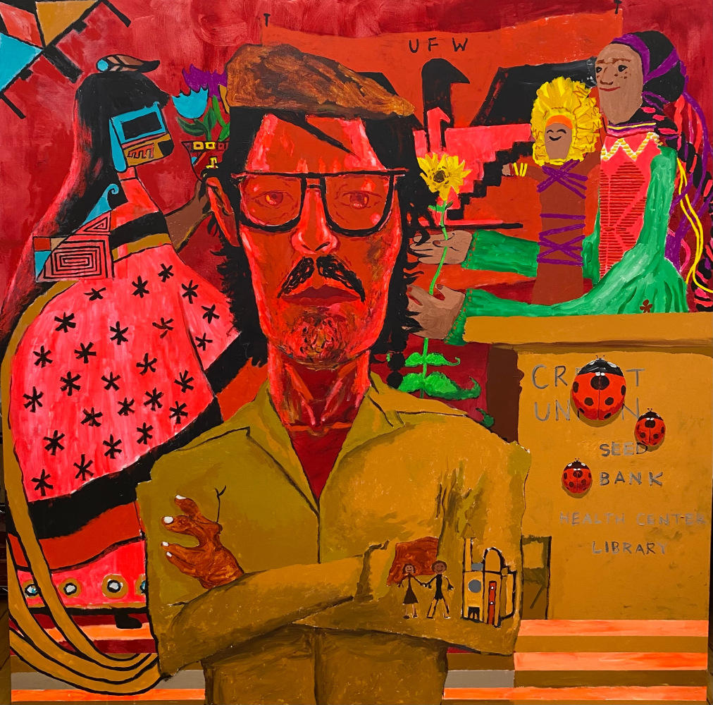 Bodyguard, 2024
Acrylic and cochineal on canvas
72 x 72 inches