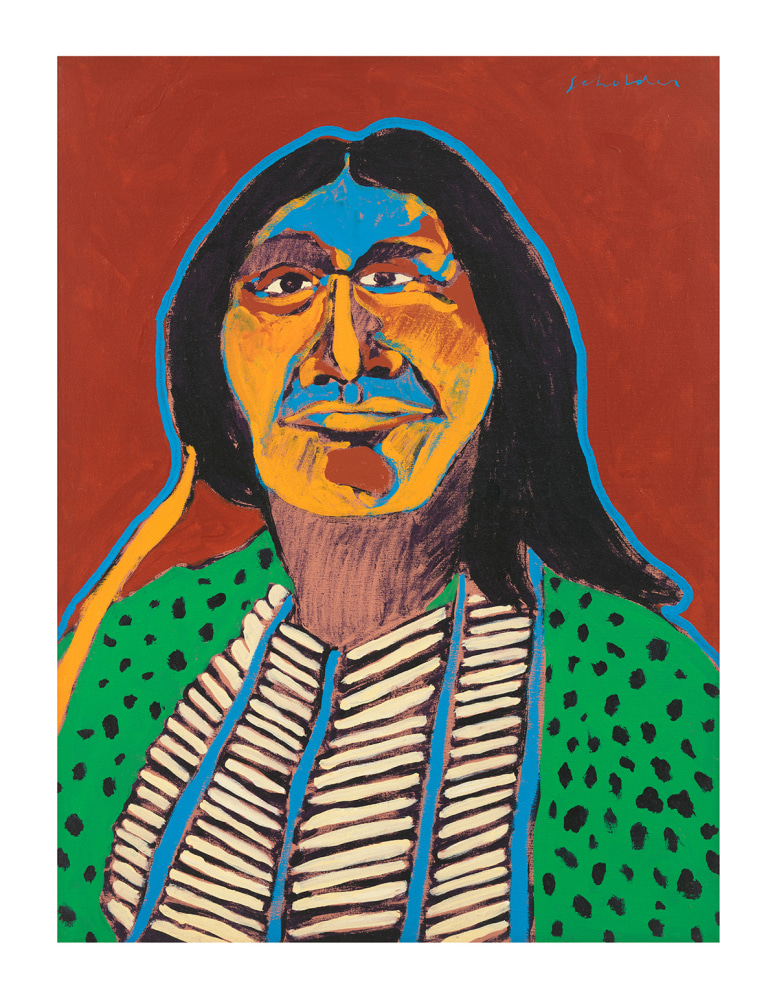 Indian with Blue Aura,&amp;nbsp;1967
Acrylic on canvas
40 x 30 inches