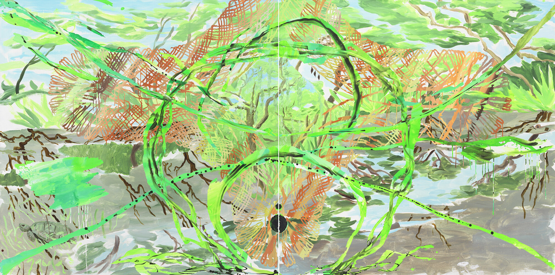 Gathering Moss, 2021
Oil on canvas
60 x 120 inches