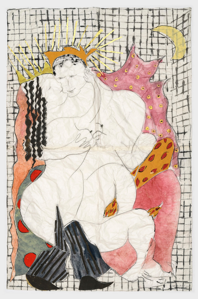 Isabella Ducrot

Tendernesses on Grill X

2023

Pastel, pigment, paper, and collage on Japan paper&amp;nbsp;

72 3/4 x 47 3/4 inches

185 x 121 cm

(ID 23/024)