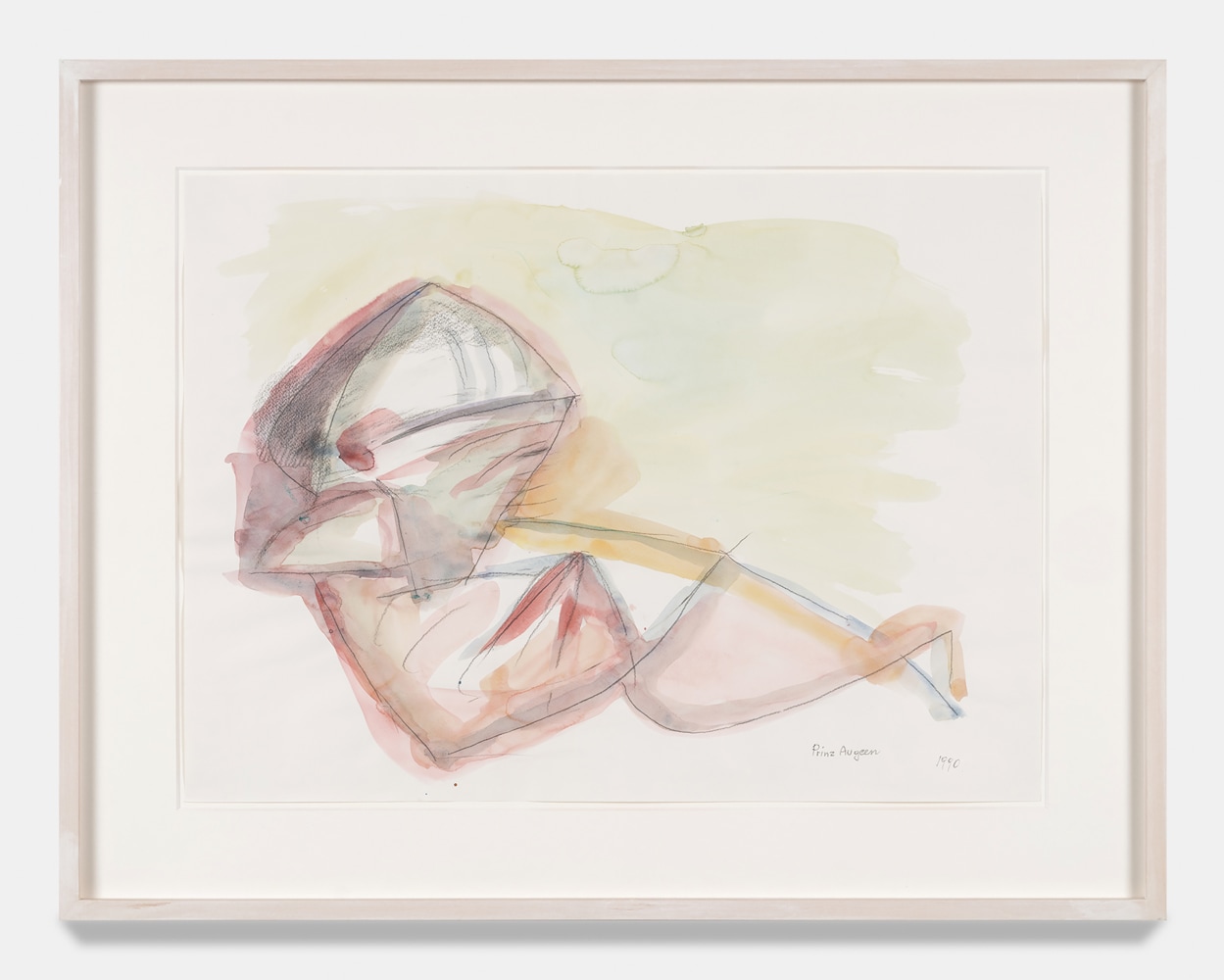 Maria Lassnig

Prinz Augeen

(Prince Eyegene)

1990

Pencil and watercolor on paper

23.6 x 30.4 inches

60 x 77.2 cm

(ML 24/011)