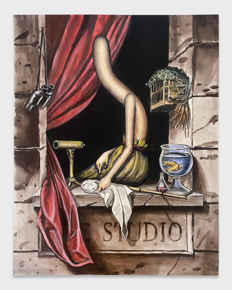 Emily Mae Smith

Beholder Study&amp;nbsp;

2022

Watercolor and ink on paper

14 x 11 inches

35.6 x 27.9 cm