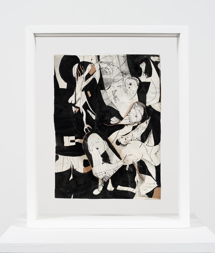 Two-sided drawing recto:

Stefanie Heinze

O.T. (Slices) / O.T. (Glance)

2023

Double sided, ink on paper

11.25 x 8.25 inches

28.6 x 21 cm

(SH 24/012)