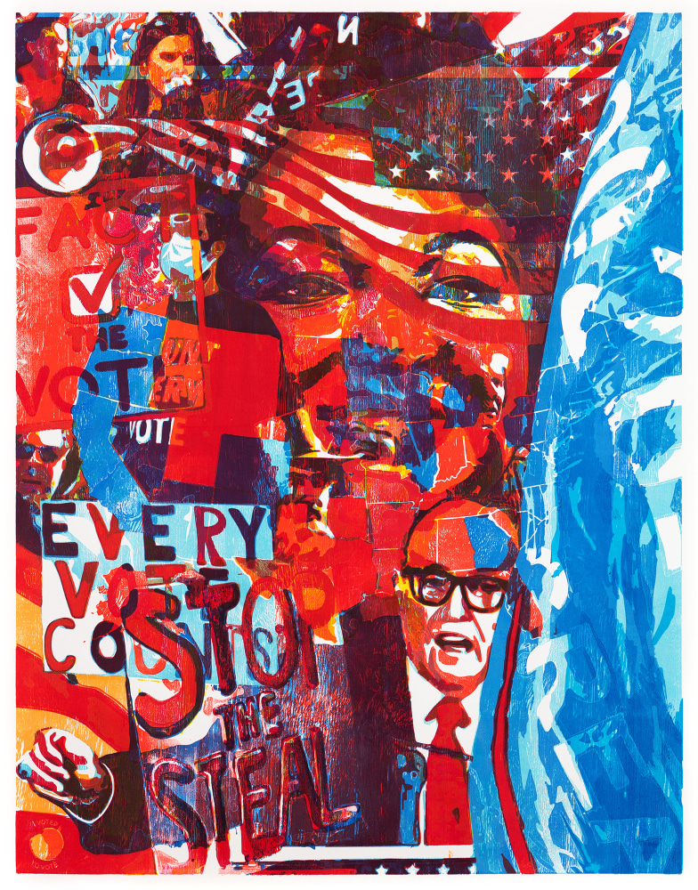 Zorawar Sidhu and Rob Swainston

November 19

2020-21

Multi-color woodblock print on paper

57.5 x 45.25 inches

146.1 x 114.9 cm

Edition of 5

$6,500