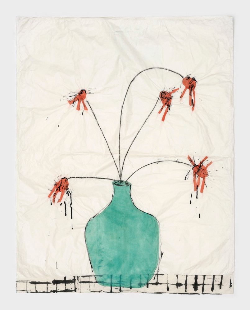 Isabella Ducrot

Turquoise Pot

2023

Pigment, collage, and gold on Japan paper

49 3/4 x 39 inches

126 x 99 cm

(ID 23/004)