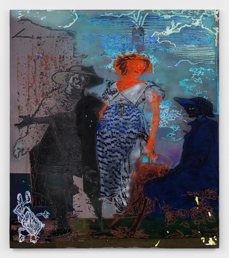 Austin Martin White

misguidance (After de Ibarra)

2023

Acrylic medium, pigment, spray paint, vinyl, 3M reflective fabric, and nylon mesh

82 x 72 inches

208.3 x 182.9 cm

(AMW 23/019)