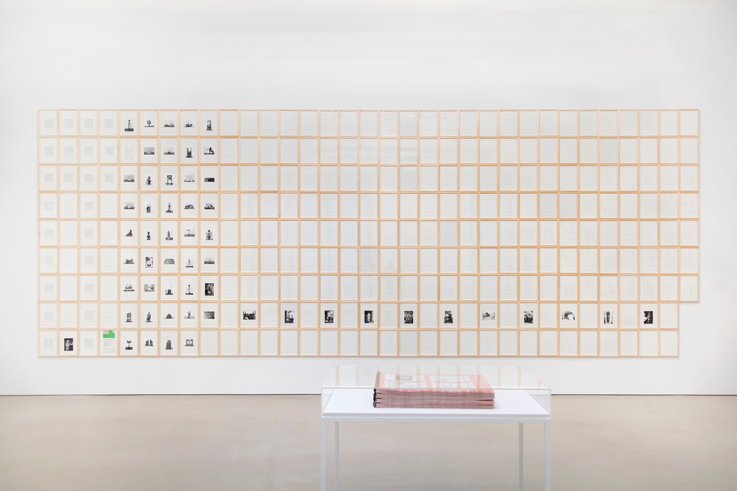 Hanne Darboven

Fin de Si&amp;egrave;cle - Buch der Bilder (Fin de Si&amp;egrave;cle - Book of Pictures)

1992&amp;ndash;93

520 Working sheets: 11 3/4 &amp;times; 8 1/4 inches each

42 Picture panels:&amp;nbsp;19 3/4 &amp;times; 27 5/8 inches each

54 Albums: 15 3/4 &amp;times; 23 5/8 inches each