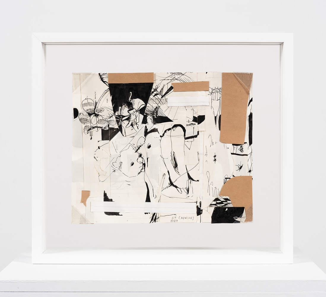 Two-sided drawing recto:

Stefanie Heinze

O.T. (Advisor) / O.T. (&amp;lt;3 2 &amp;lt;3)

2024

Double sided, ink on paper

10 x 11.9 in

25.4 x 30.2 cm

(SH 24/017)