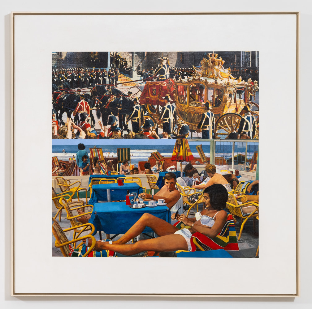 Malcolm Morley

Coronation and Beach Scene

1968

Magnacolor and Liquitex on canvas

89.6 x 90.1 inches

227.6 x 228.9 cm

(MOR 23/093)

Hirshhorn Museum and Sculpture Garden, Washington, D.C.