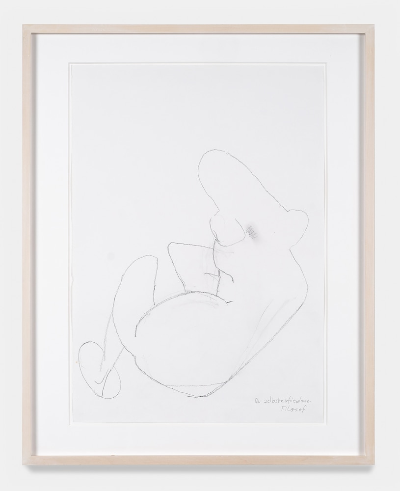 Maria Lassnig

Der selbstzufriedene Filosof

(The Self-Satisfied Philosopher)

ca. 2005-2009

Pencil on paper

29.5 x 23.5 inches

74.9 x 59.8 cm

(ML 24/029)