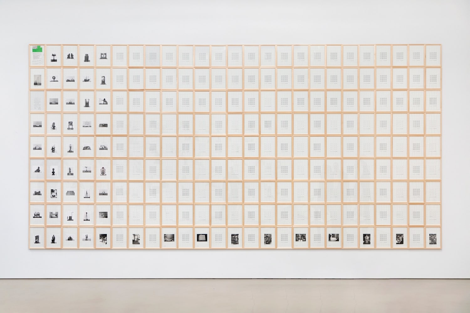 Hanne Darboven

Fin de Si&amp;egrave;cle - Buch der Bilder (Fin de Si&amp;egrave;cle - Book of Pictures)

1992&amp;ndash;93

520 Working sheets: 11 3/4 &amp;times; 8 1/4 inches each

42 Picture panels:&amp;nbsp;19 3/4 &amp;times; 27 5/8 inches each

54 Albums: 15 3/4 &amp;times; 23 5/8 inches each