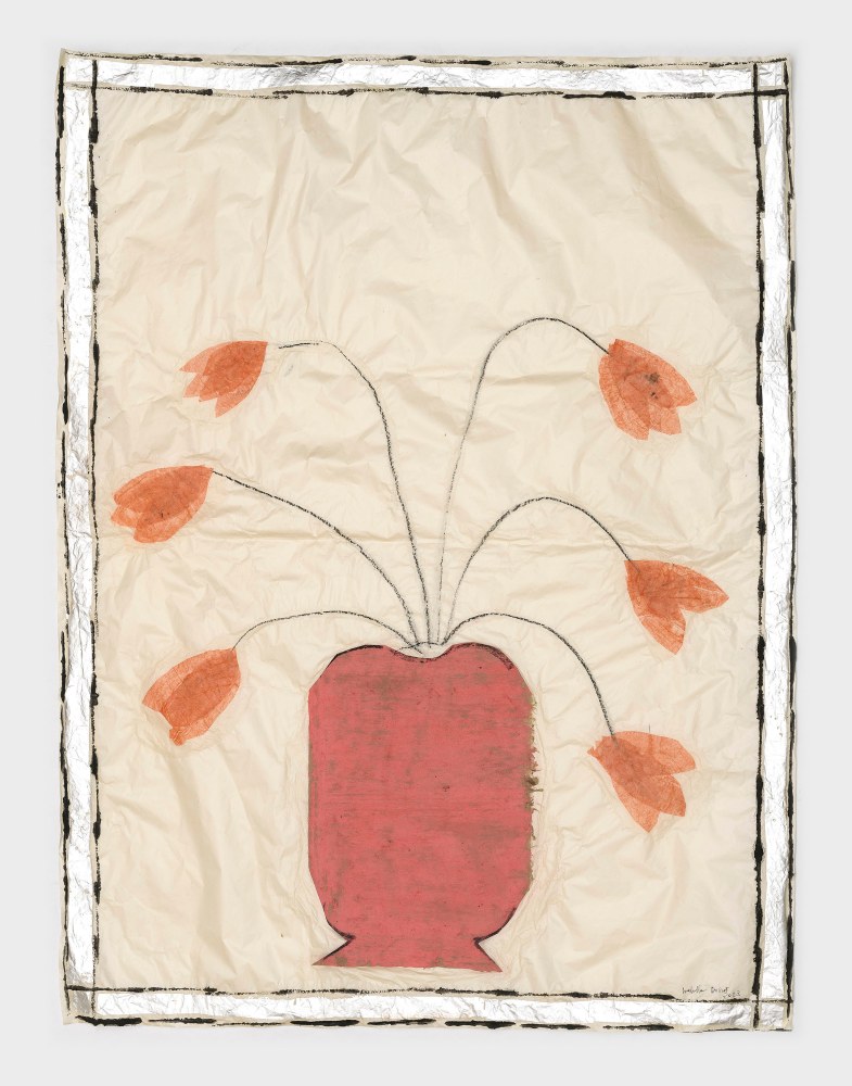 Isabella Ducrot

Pink Pot II

2023

Pastel, pigment, silver, and collages on Japan paper

51 1/4 x 43 1/4 inches

130 x 110 cm

(ID 23/011)