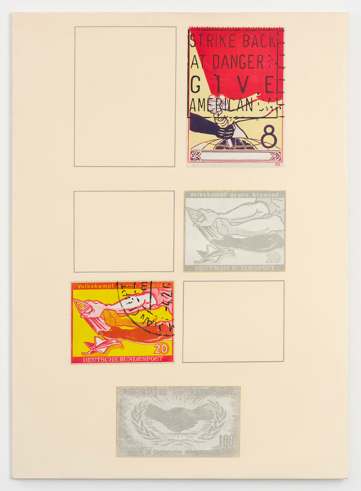 KP Brehmer

Untitled (Stamps)

1968

Clich&amp;eacute; print on plastic

63 3/4 x 45 inches

160 x 115 cm