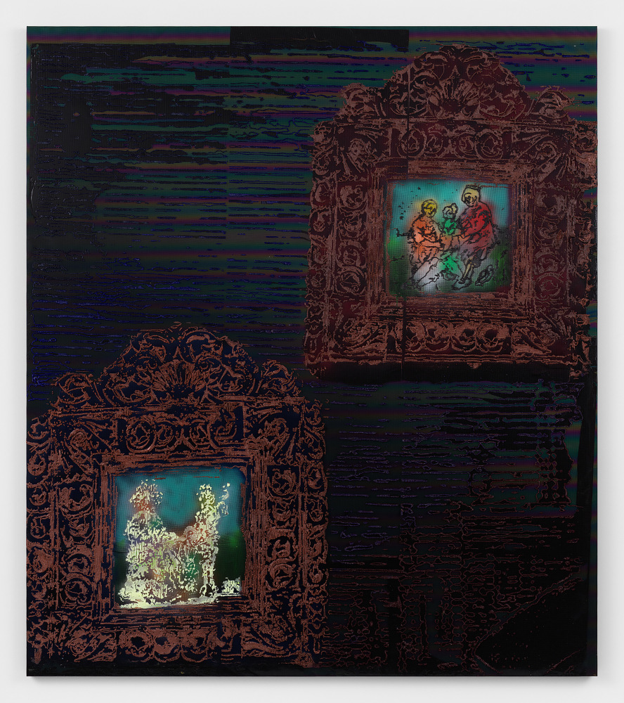 Austin Martin White

Two framed works (casta)

2023

Acrylic medium, pigment, spray paint, vinyl, 3M reflective fabric, and nylon mesh

82 x 72 inches

208.3 x 182.9 cm

(AMW 23/004)