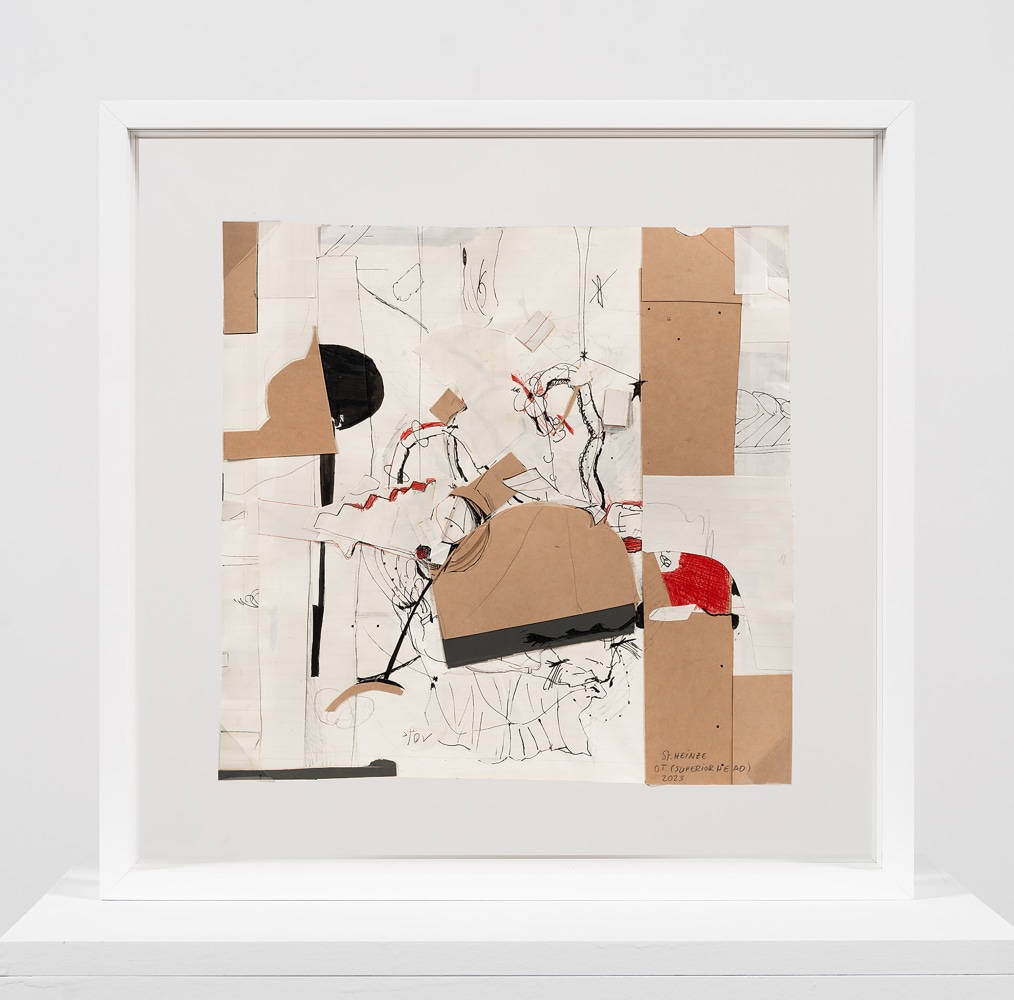 Two-sided drawing recto:

Stefanie Heinze

O.T. (Advisor) / O.T. (&amp;lt;3 2 &amp;lt;3)

2024

Double sided, ink on paper

10 x 11.9 in 25.4 x 30.2 cm

(SH 24/017)