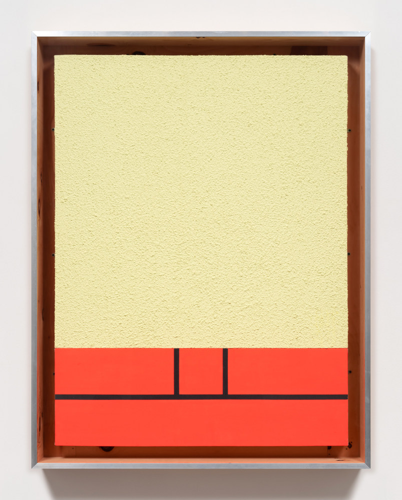 Peter Halley

Yellow Cell with Underground Conduit

1982

Acrylic, fluorescent acrylic, phosphorescent acrylic, and Roll-a-Tex on canvas

56 x 42 inches

142.2 x 106.7 cm

(FP 24/010)
