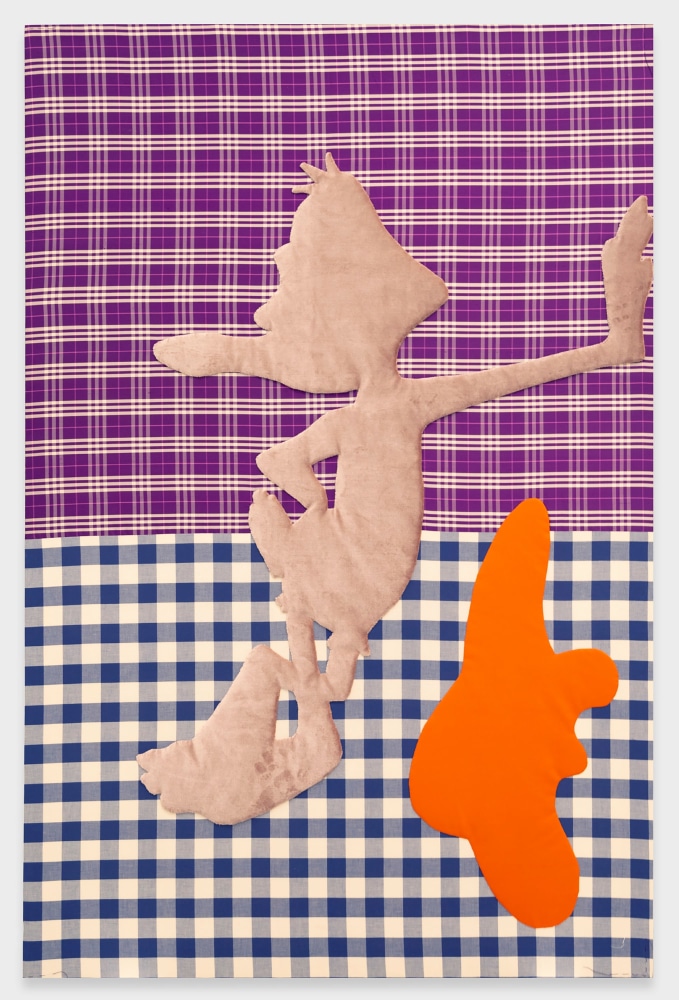 Cosima von Bonin

EMPORK&amp;Ouml;MMLING

2023

Silk, cotton, silk velvet, fleece

78 X 49 1/2 inches

198 X 126 cm