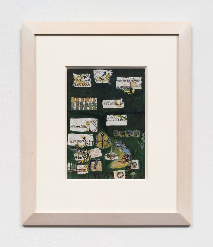 &amp;Ouml;yvind Fahlstr&amp;ouml;m

Skogssp&amp;aring;r [Trail of Prints in the Woods]

1962

Waterpaint and India ink on paper

11.5 x 8.1 inches

29.2 x 20.7 cm

(FP 24/009)