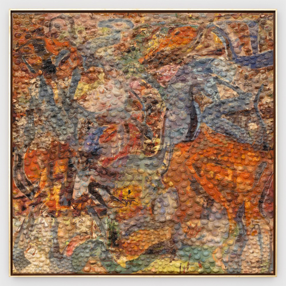 Jorge Pardo

Untitled

2022

Acylic paint on engraved MDF, triply birch, veneer, gold leaf

72 3/4 x 72 3/4 x 3 inches

184.8 x 184.8 x 7.6 cm