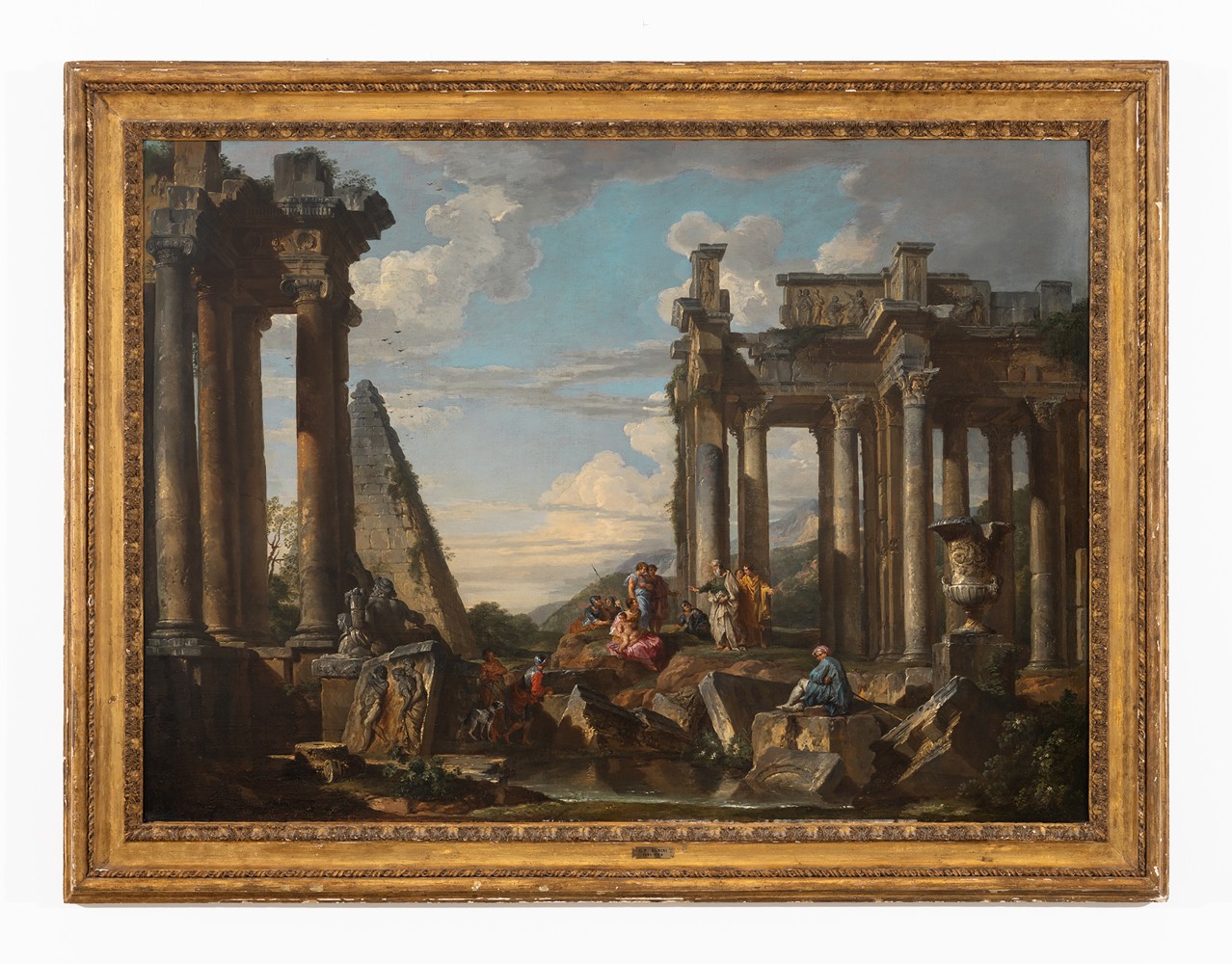 Giovanni Paolo Panini (Piacenza, 1691&amp;nbsp;&amp;ndash; Rome, 1765)

Architectural Capriccio with Saint Peter Preaching

Oil on canvas

38.5 x 53.25 inches

98 x 135 cm

(FP 23/032)