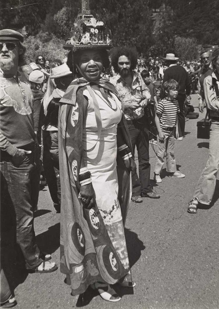 Florence Allen at the San Francisco Artists' Soap Box Derby, 1975.