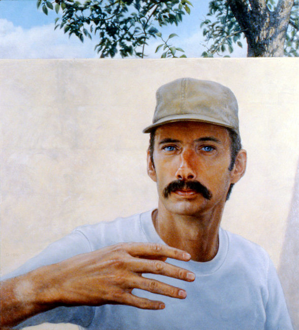 Daniel Dallmann, Self-Portrait by the Garden Wall, 1981.